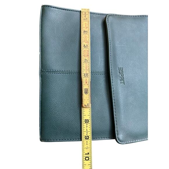 Vintage 90s Esprit Women's Green Leather Adjustable Straps Crossbody Bag - Picture 6 of 6